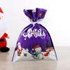 Drawstring Christmas Gift Bags, New Foil Gift Bags, Decorative Gift For Holiday Celebrations, Portable Multicolor Gift Pouches For Kids