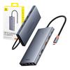 Hub 13W1 Baseus Portaljoy Usb-C To Hdmi+Dp+Vga+C+Usb+Pd+Rj45+Sd/Tf+3.5Mm (Gray)
