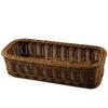 Rattan-ähnlicher geflochtener Aufbewahrungskorb Besteckorganizer Tabletts Quadratische Körbe Multifunktionale Stäbchen Plastikbox