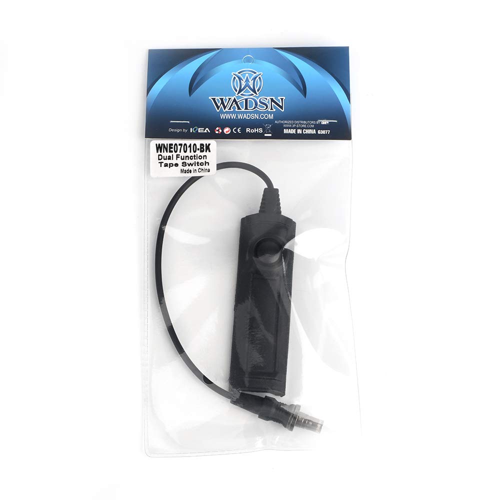 WADSN SureFire Tactical Light 20mm Rail Dual Button Switch Flashlight for M300/M600 Airsoft Lights (Black) NE07010