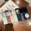 For Samsung Galaxy Z Flip 7 6 5 4 3 5G Z Flip5 Flip6 Luxury Magnetic Phone Case For Magsafe Wireless Charging Soft Cover
