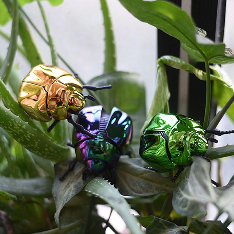 1 Piece Scarab Beetle Children'S Plastic Animals Toy Wind Up Beetle Bionic Toys Creative Prankster Animated Insect Model