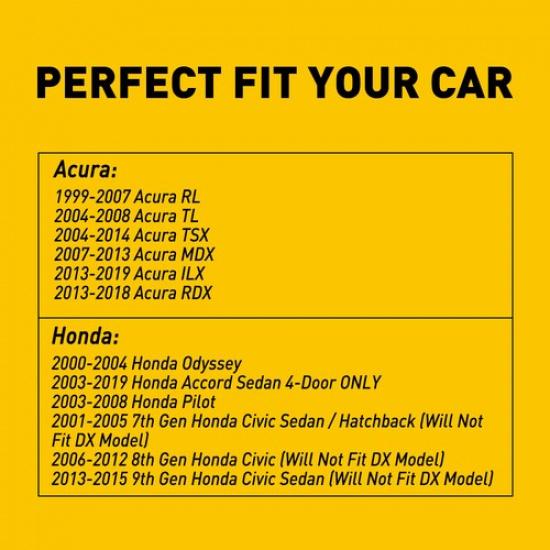 2X Rear Bumper LED License Plate Light Tag Lamp For 2001-2005 Honda Civic Sedan