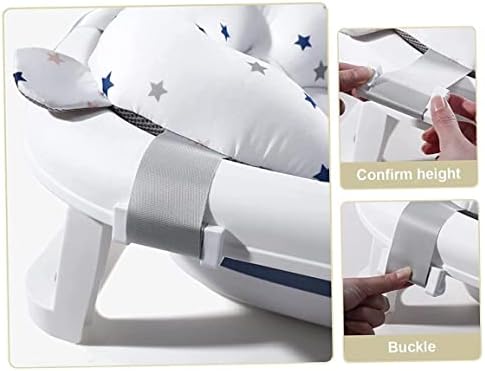 Baby Bath Tub Seat Cushion - Non-Slip Bathtub Seat for Newborns - Soft Wash Basin Cushion - Safe Support for 0-12 Months