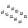 10Pcs CNC Turning Inserts Carbide Blade Replacement Lathe Metal Cutting Tool CCMT09T304