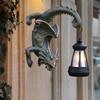 Lanterna Solar Abraçador de Árvore Dragão Estátua de Dragão Fantasia em Resina para Decoração de Árvore Jardim Muro Gótico Presentes para Mulheres Mãe Avó