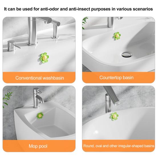 2 ks Silikonový přepadový kroužek do dřezu Snadná instalace Zátka odtoku vany Květinový tvar Zátka přepadu dřezu Hotelové lázeňské příslušenství