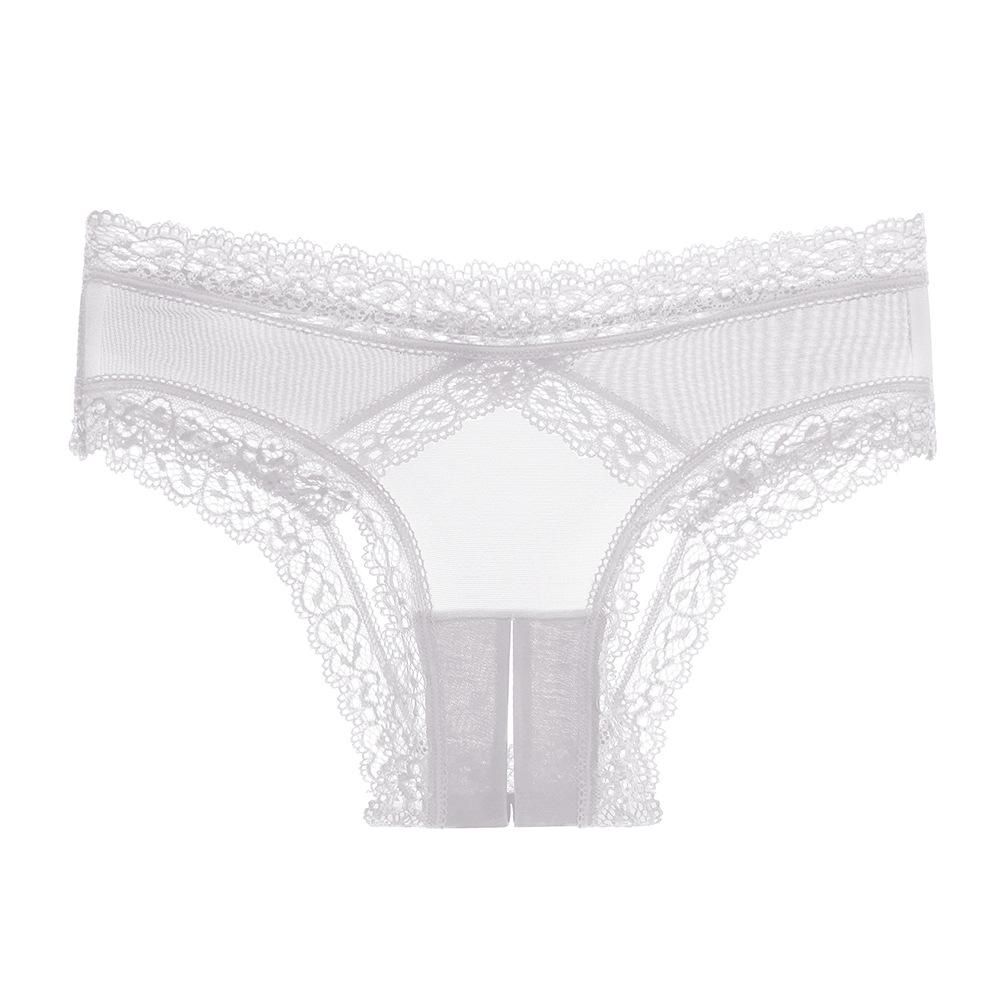 Sensual Cutout Plus Size Crotchless Panties - See-Through and Flirty