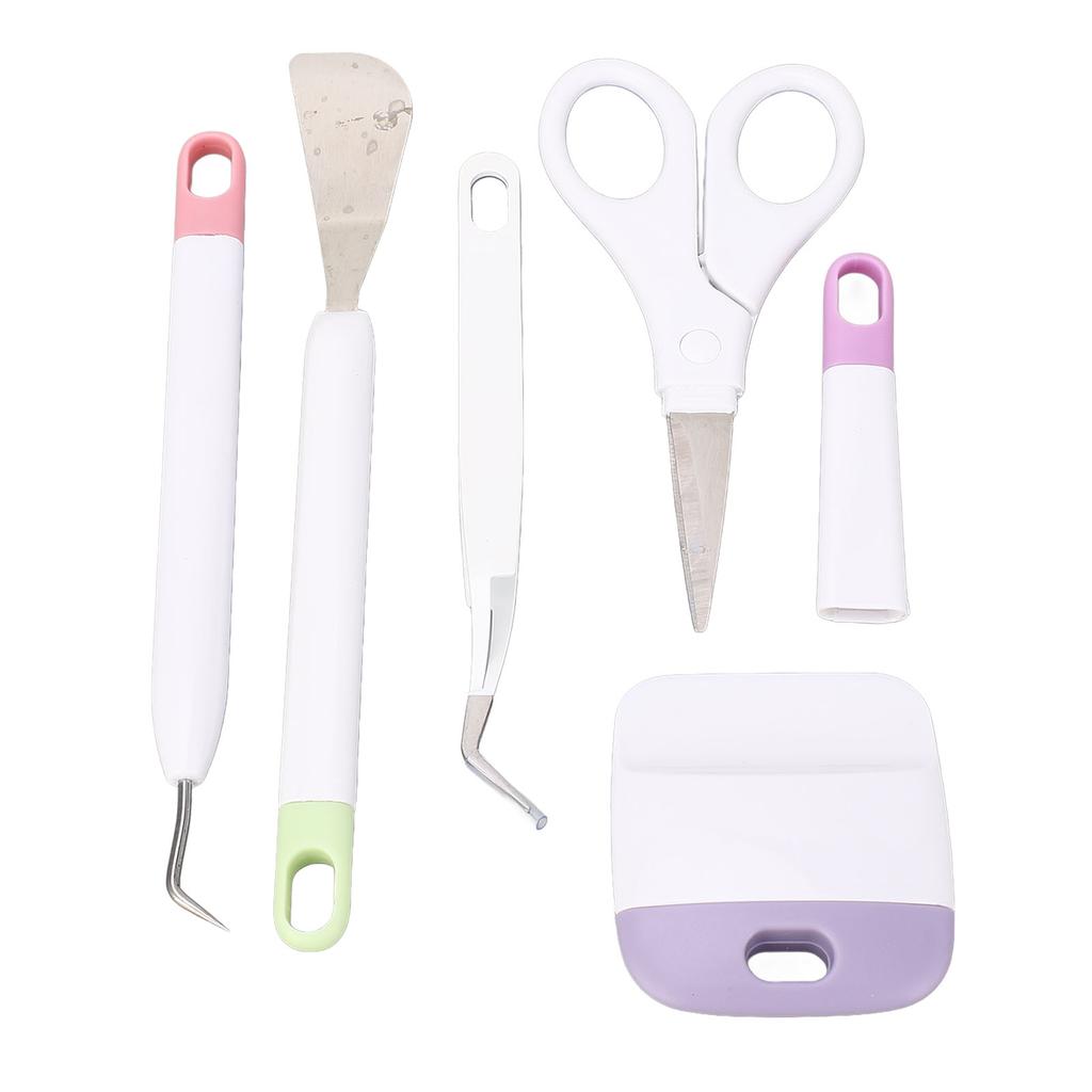 5 Pcs Vinyl Weeding Tool Set Weeder Tweezers Scraper Spatula Scissor DIY Craft Vinyl Tools Kit