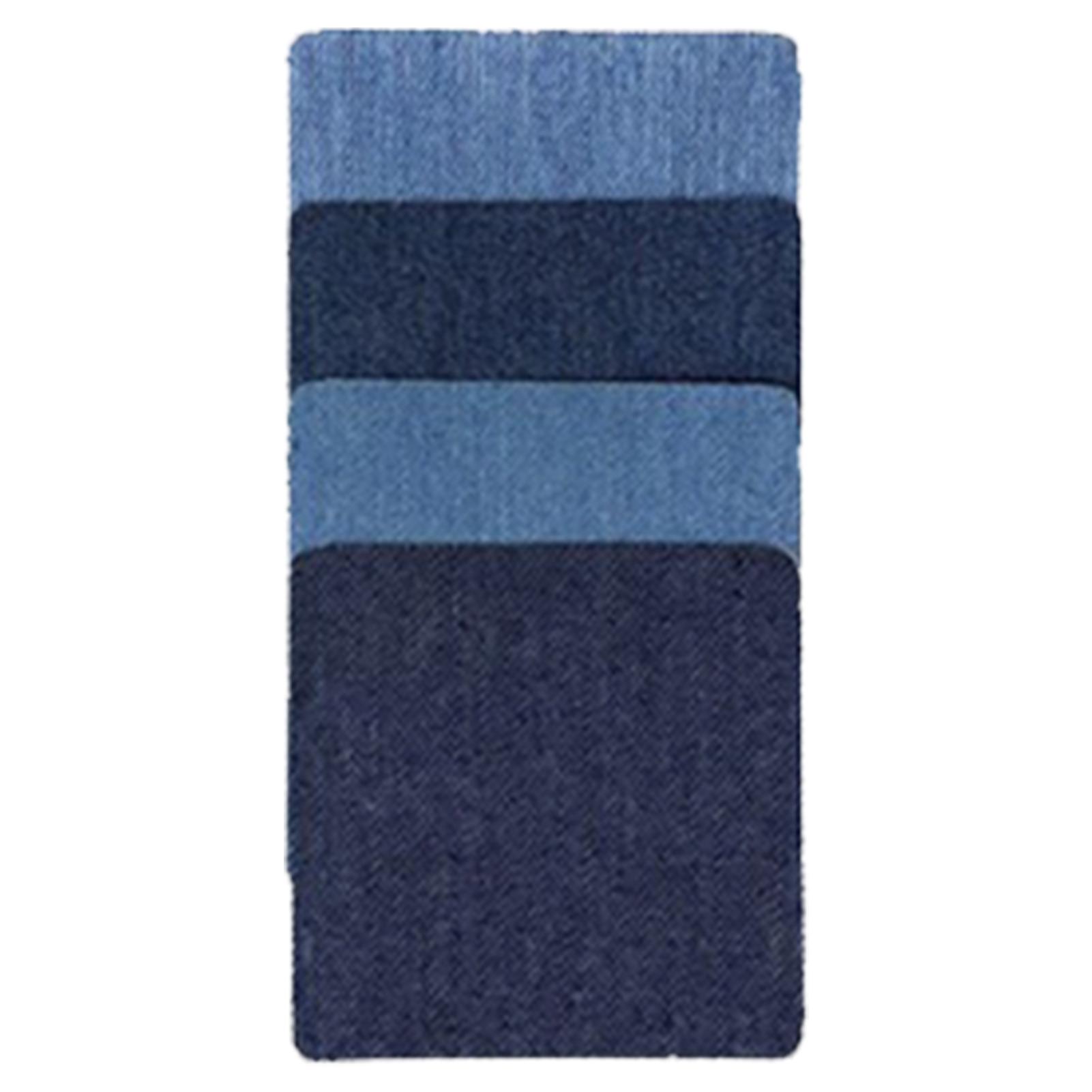 

16pcs Denim Patch Cuttable Wear Resistant Denim Iron On Repair Patches for Clothing Pants