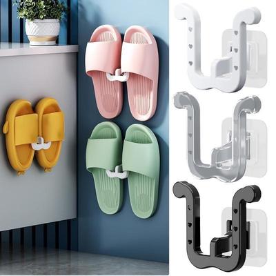 New Slippers Rack No Punching for Bathroom Slipper Hook Toilet Drainage Rack Wall Mounted Bedroom Neat Storage Shoe Drying Rack