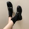 Knitted Elastic Socks Boots Women's 2025 New Loafers Thin Boots British Fashion Thin Short Boots Winter