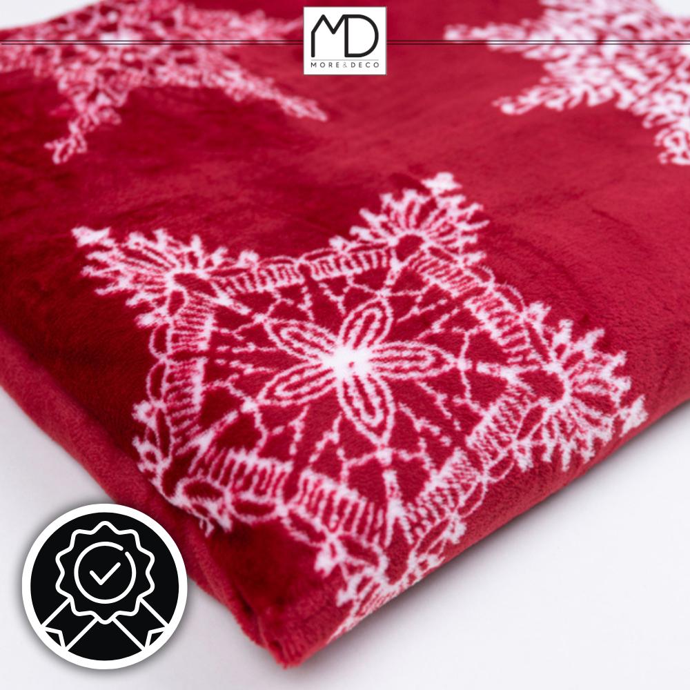 Christmas blanket, Christmas blanket, snowflake blanket, red, Christmas gift