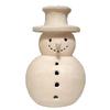 Handcrafted Snowman Candle Lantern Set Frosty Rustic Resin Art, Unique Holiday Displays Farmhouse Indoor and Outdoor