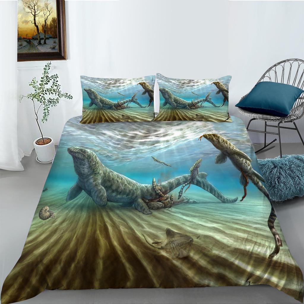 Dinosaur Series Polyester Bedding Two-Piece Set Digital Printing