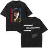 Legendary Russia Rock Band Viktor Tsoi Kino Vintage Washed Tshirts Men Women Clothing Fashion Oversized Cotton Casual T Shirt
