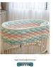 Nordic Cable Knit Crib Bumper - Three-Strand Braid Knotted Rope Pillow