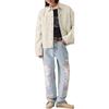 Levis Workwear Loose Casual Comfortable Simple Lapel Long Sleeve Denim Jacket Men Jackets Light-Green 003L3-0004