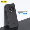 ESCASE Honor Magic4 Phone Case, Honor Protective Cover, Creative Full-Edge Anti-Drop Leather Back Cover, ES-19 Deep Black