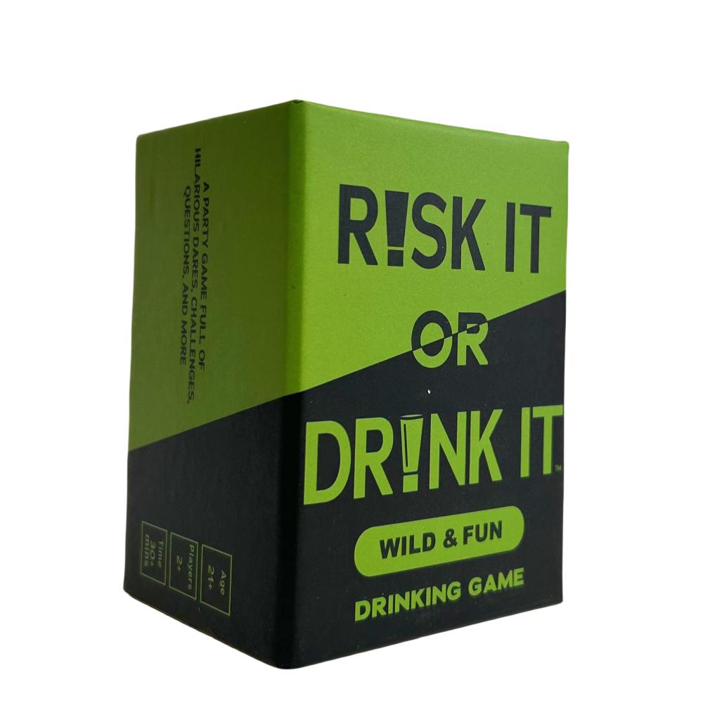 Risk It Or Drink It Fun Party Game For College Card Game Drinking Board Deck Pregame Night Hilarious Dares Couple Connect