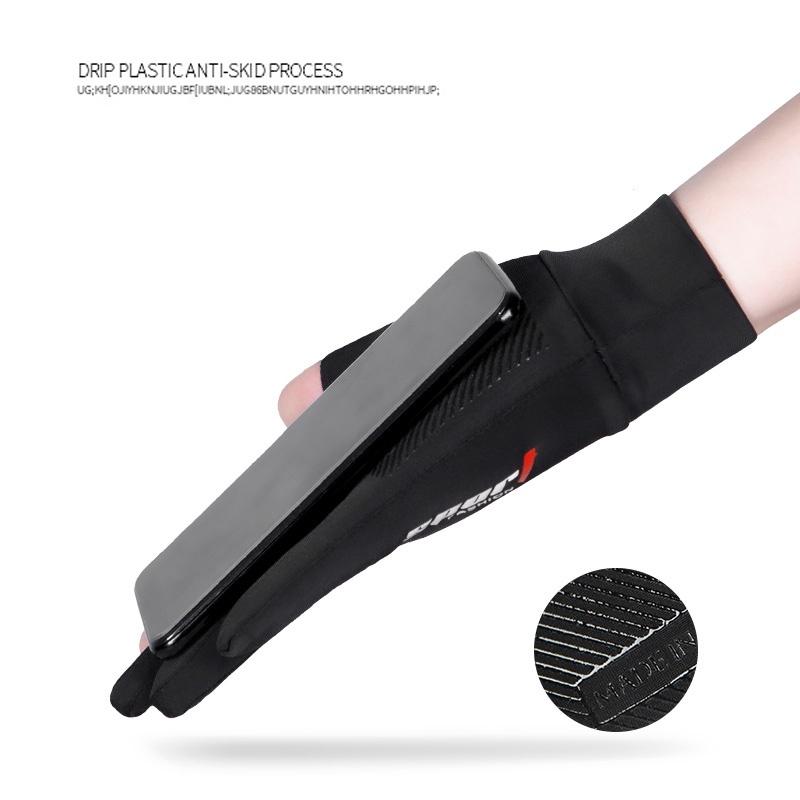 Cycling Fishing Gloves for Men Ice Silk Non-Slip Sun Protection Gloves Thin Anti-UV Outdoor Sports Motorcycle Gloves