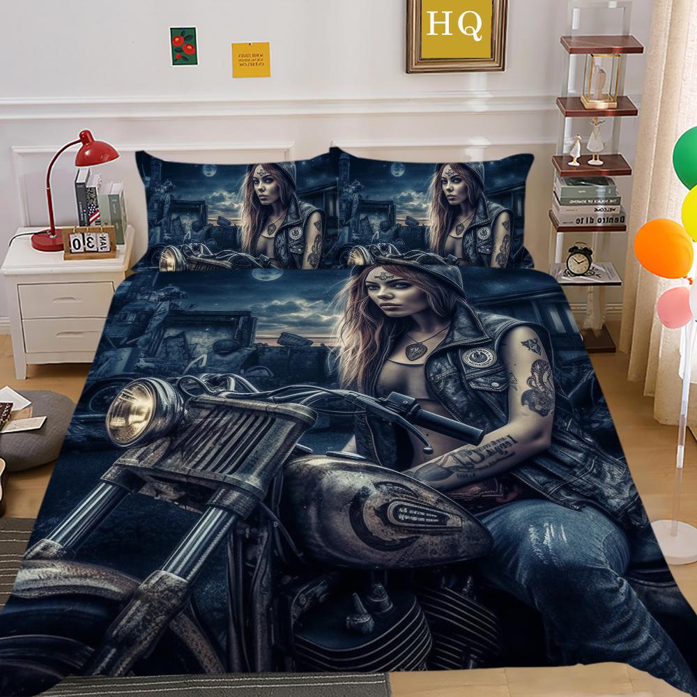 Hot Sale Duvet Cover Set Woman Man Bedding Suit Single Double Size Microfiber Home Bedclothes Bedroom Decor