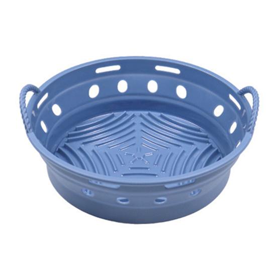 

Foldable Round/Square Air Fryer Liner Basket 8.5 Inch Air Fryer Silicone Pot Reusable Circle