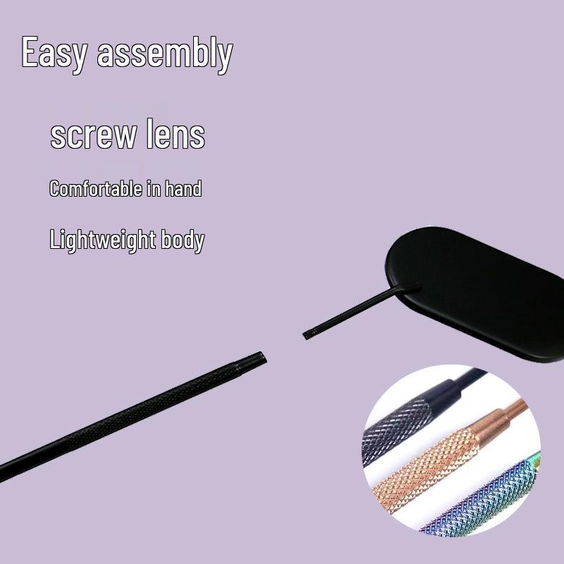 Stainless Steel Eyelash Inspection and Magnifying Mirror for Beginners