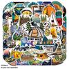 50PCS Outdoor Graffiti Stickers for Bikes, Helmets & Cars - Creative Waterproof Decals