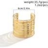 PuRui Trendy Thin Iron Wire Weave Cuff Bracelet for Women Geometric Wide Bangle Ladies Party Zircon Big Bracelets Wedding Girls
