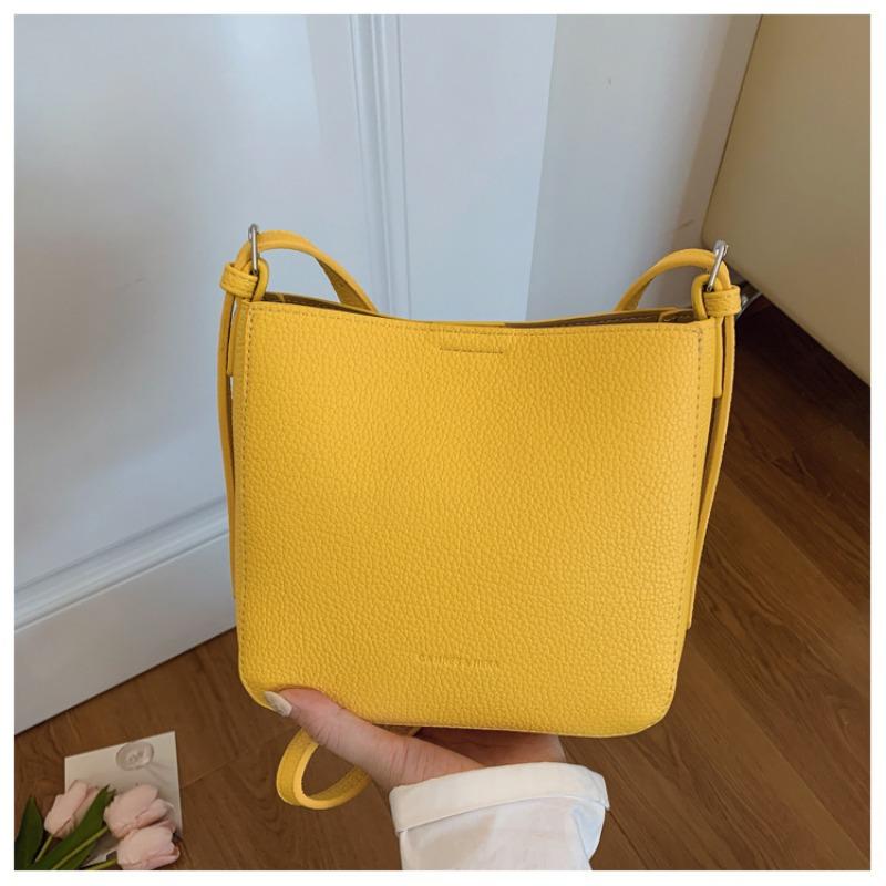 Tasche Damen Frühling und Sommer 2025 neu Litschi-Muster große Kapazität Kinder- und Mutter-Eimer-Tasche modisch vielseitig Einzel Schulter Crossbody