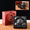 Purple Sand Kung Fu Tea Set, a Full Set of Four Cups of Thickened Ceramic Teapot, Flower Teapot