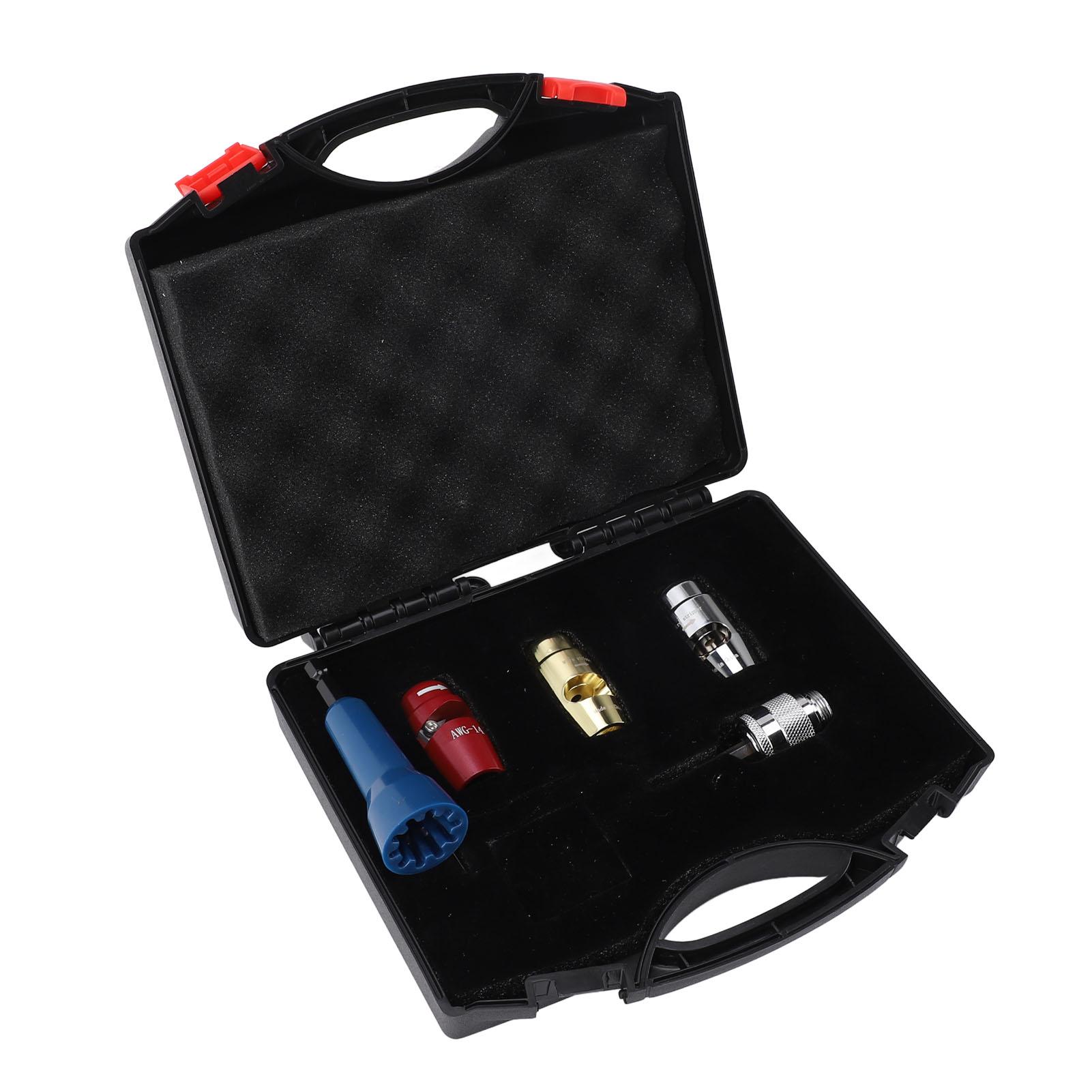 Wire Stripping and Twisting Tool Aluminum Portable Drill Wire Stripper Twister Set Professional Electrician Tool for