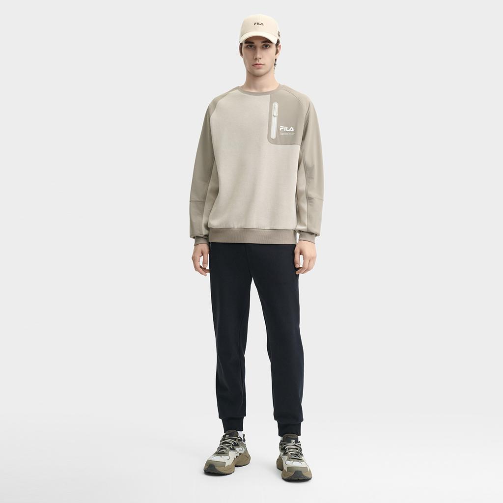 New FILA Sweatshirt Men's Matured Yellow F11M449216FLK