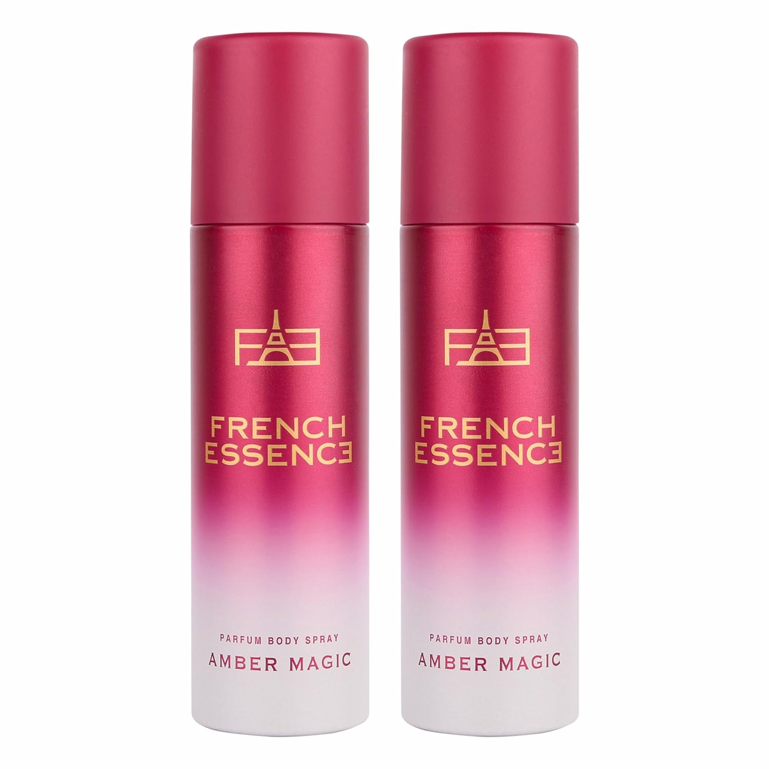 

French Essence Amber Magic Parfum Body Spray For Men & Women Pack Of 2 X 120ml - 4.05 Fl.oz. Each M чистий