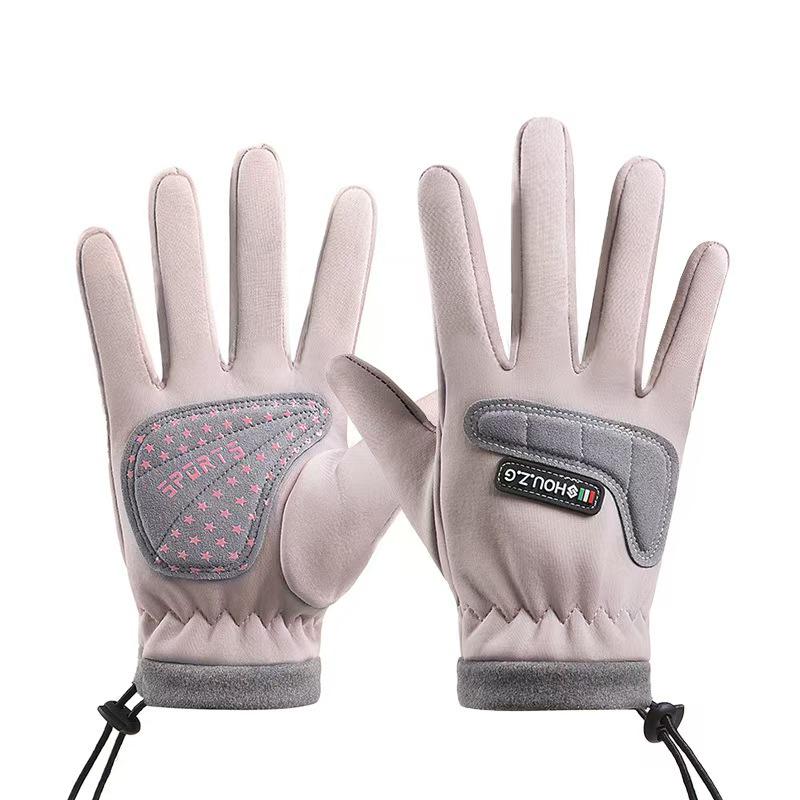 Kids' Fleece-Lined Winter Gloves: Warm, Non-Slip for Outdoor Cycling, Boys & Girls