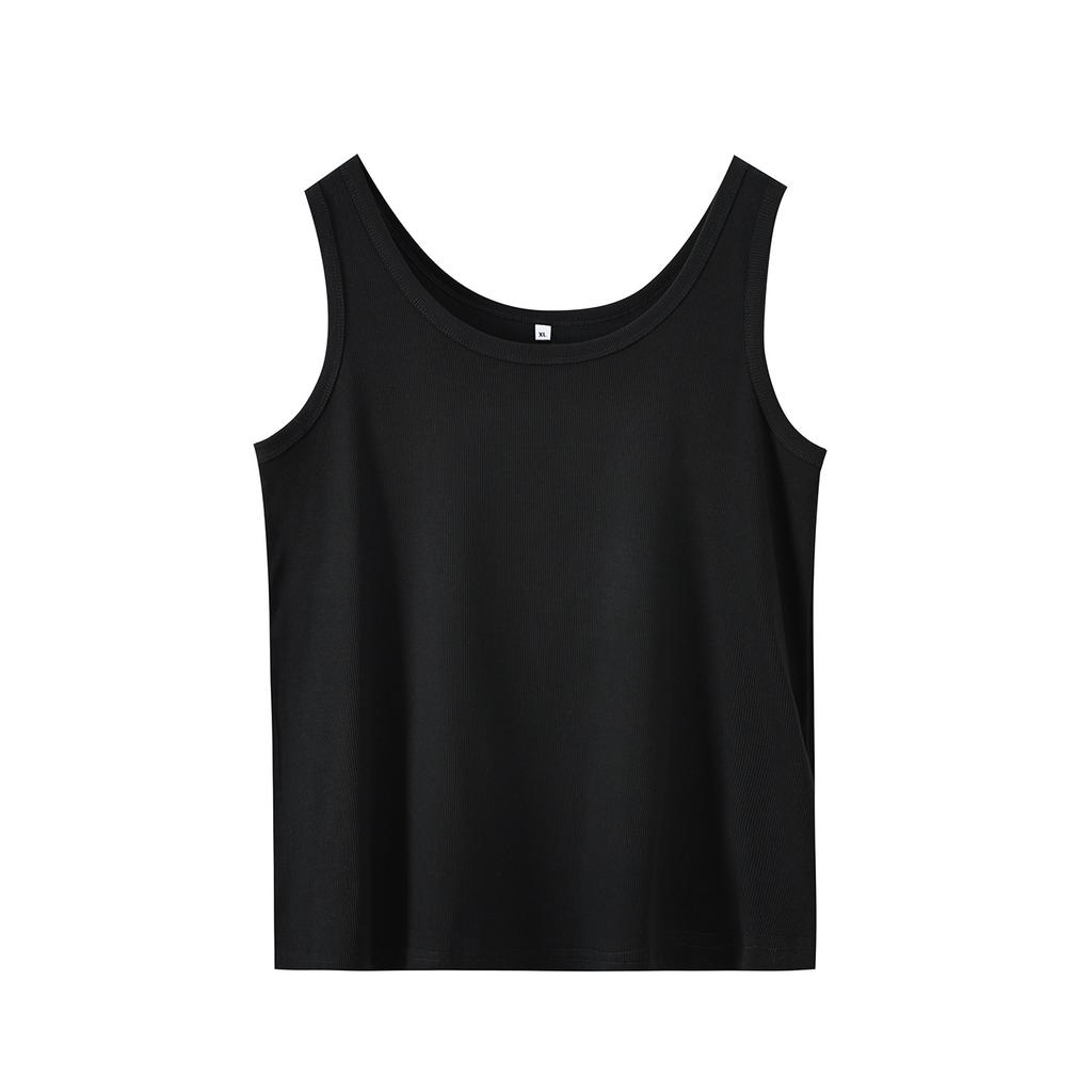 Large Size Women's Clothing Simple Solid Color Fashion Single Wear Inner Vest Women's 2026 Spring New Pullover Top 134360