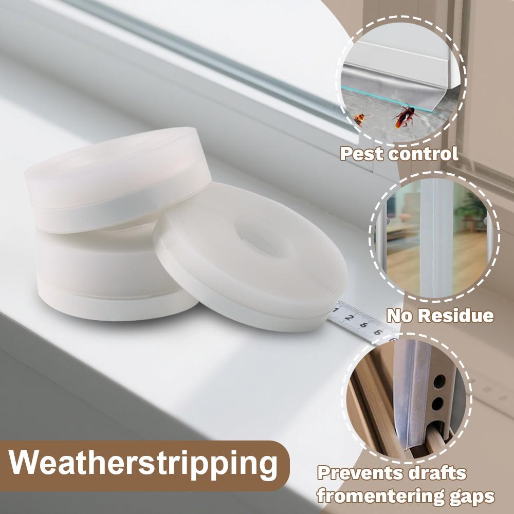 Door bottom seal strip Rainproof window rubber seal strip Windproof and dustproof self-adhesive door windshield sealing tape