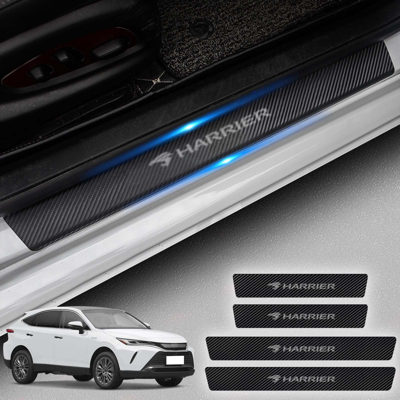 

HUDIY Защита бокового порога для нового Harrier 80 HARRIER 80 Серия 2020 Кожаная накладка Специально разработана для салонного порога автомобиля Предотвращает загрязнение и поставляется