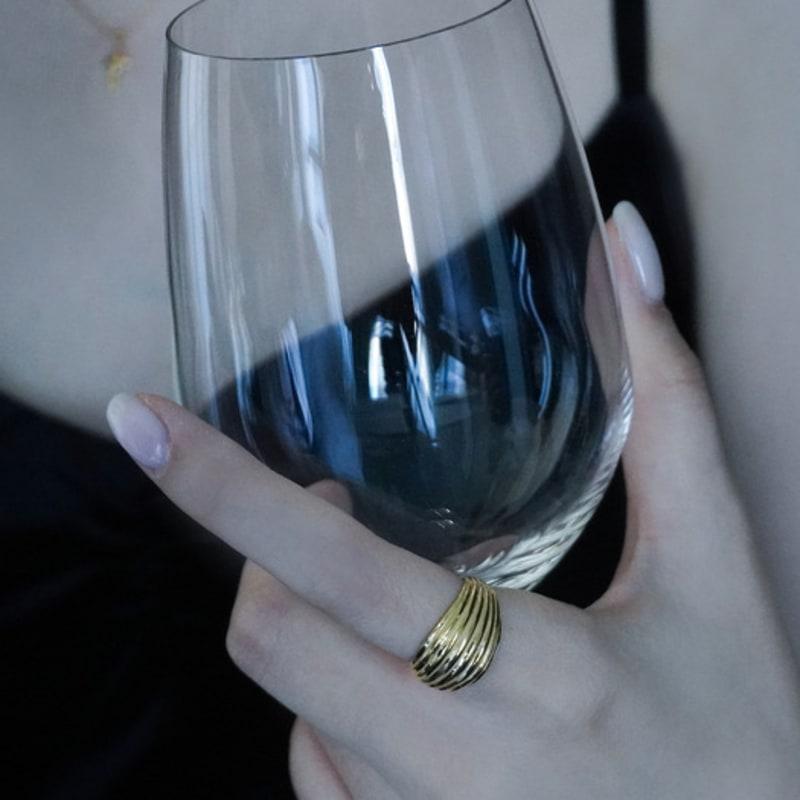 pinekim Multi carved archi Ring