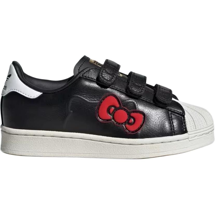 Hello Kitty x Adidas Superstar Comfort Closure C 50th Anniversary Kids Sneakers Black Core-Black Cloud-White IG6996