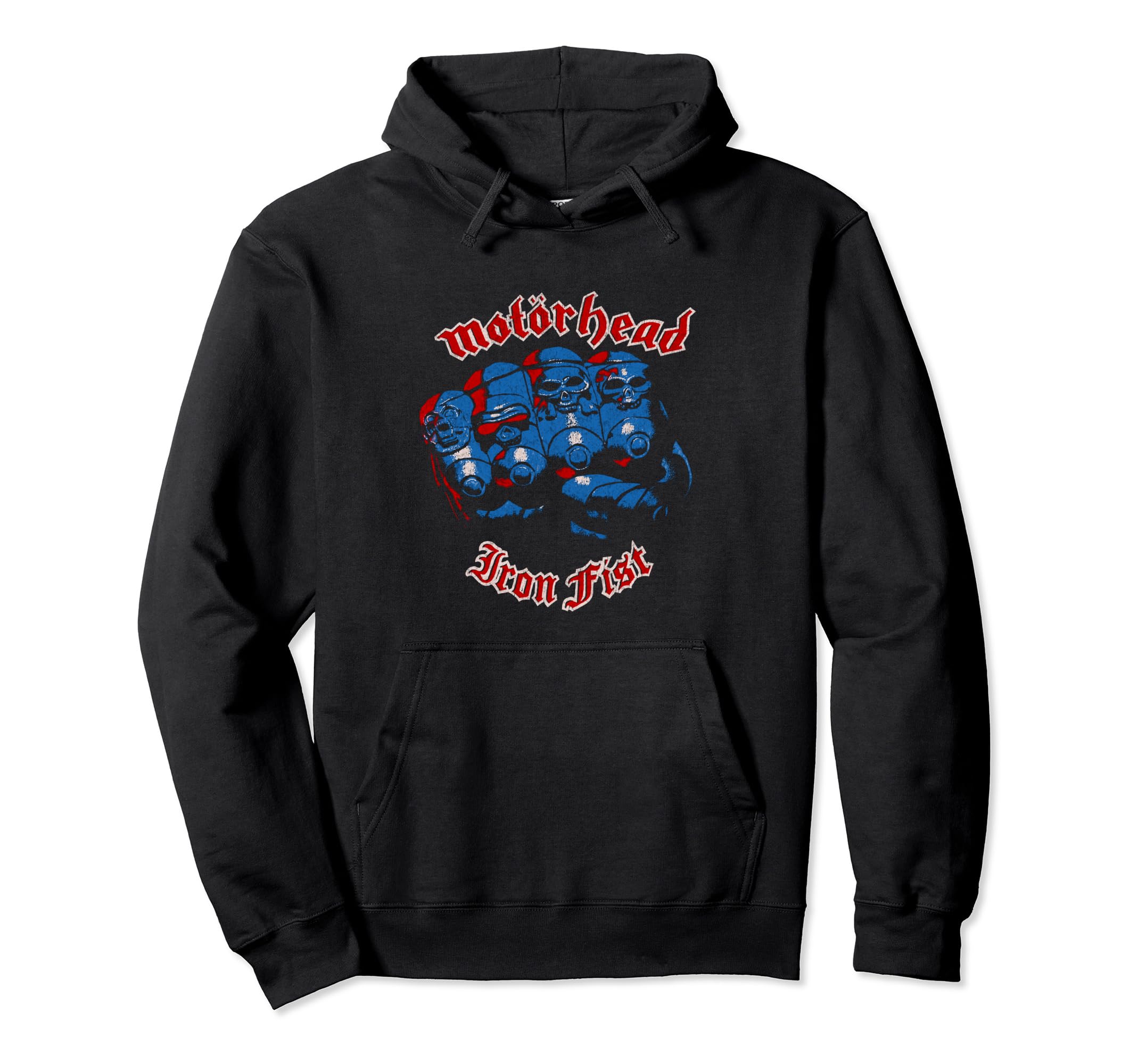 

Motörhead – Iron Fist Red Blue Skulls Hoodie