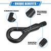 VekAuto BMW 323Ci 325i 850i Tow Hook Durable Metal Black Front Rear Bumper Tow