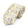 New Chic, Floral Necktie, 100% Cotton Tie, For Men, Light Color, Casual Skinny Tie,Wedding Party