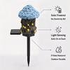 Solar Resin Garden Stake Lights Mushroom House Shaped Outdoor Waterproof Landscape Decorative Lawn Lamps for Yard Pathway
