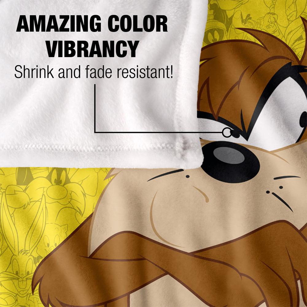 Looney Tunes Kolaż Postaci Koc Taz