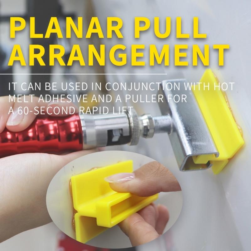 4 Peças Ferramenta de Remoção de Amassados Puxador de Amassados Colas Folha Ferramenta de Manutenção Automotiva Folha de Puxar para Remoção de Amassados Ferramenta de Reparo de Amassados