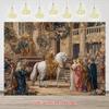 2D Vintage Medieval Castle Backdrop Themed Party Background