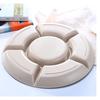 Desktop Fruits Organizer Durable Office Dried fruit tray Snack tray Fruit Plate Multi grid tray