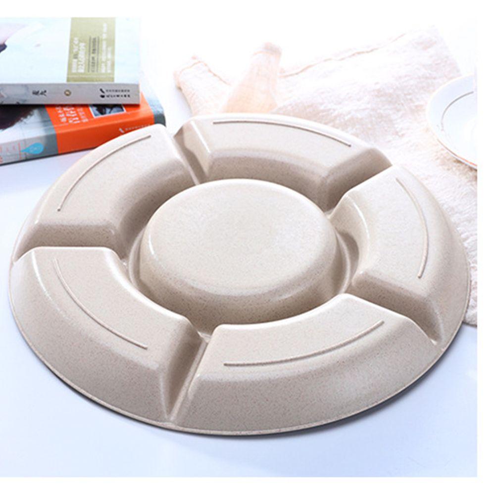Desktop Fruits Organizer Durable Office Dried fruit tray Snack tray Fruit Plate Multi grid tray